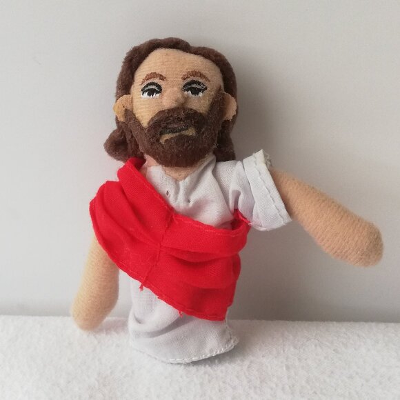 Unemployed Philosophers Finger Puppet Jesus Angel Hillary Clinton Darwin & devil - Picture 4 of 10